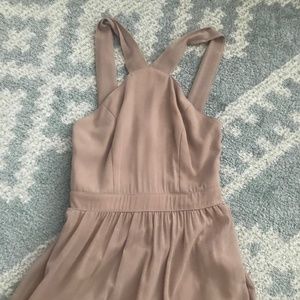 Lulu's Air of Romance Taupe Maxi Dress - XS